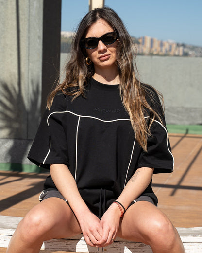 POLERA BOXY BLACKSUMMER (HEAVYWEIGHT)