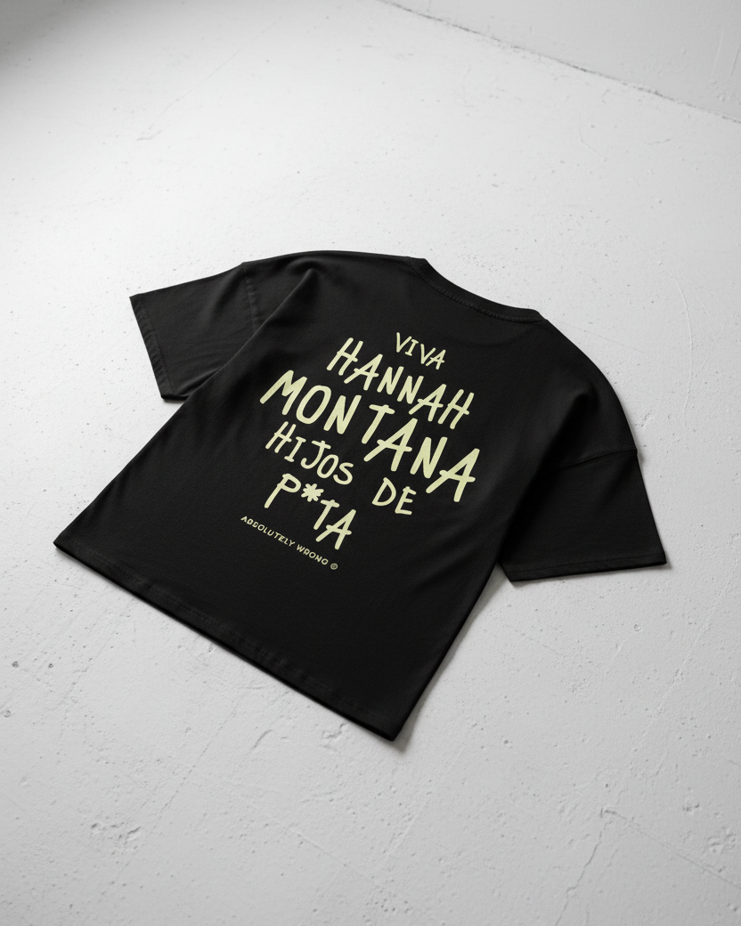 HANNAH MONTANA OVERSIZED TSHIRT (HEAVYWEIGHT)